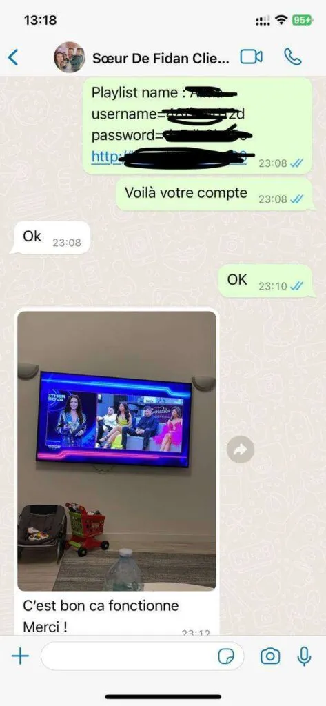 WhatsApp support conversation for IPTV setup 6